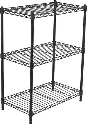 Internet's Best 3-Tier Wire Shelving - Flat Black