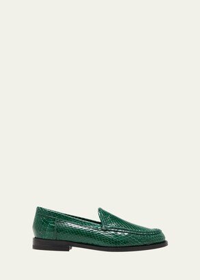 Dineguardo Snakeskin Easy Loafers