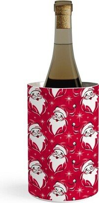 Heather Dutton Tis The Season Retro Santa Red Wine Chiller