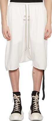 Drop-Crotch Drawstring Shorts