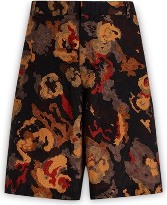 Allover Printed Bermuda Shorts-AA