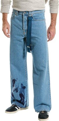 Medium Wash Wide Leg Jean-AA