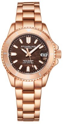 Women's Rose Gold Stainless Steel Bracelet Watch 32mm