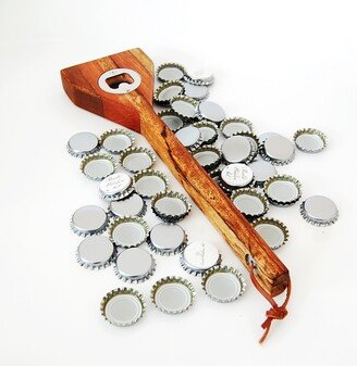 Wooden Bottle Opener, Hardwood Beer Handheld Wooden Hand-Held Bottle Opener