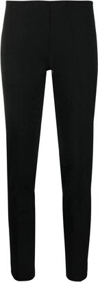 mid-rise tapered virgin wool trousers