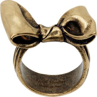 Gold Karen Kilimnik Edition Bow Ring