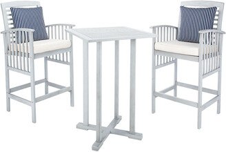 Pate Outdoor 3Pc Bar 39.8-Inch H Table Bistro Set