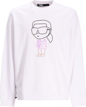 Graphic Printed Crewneck Sweatshirt-AL