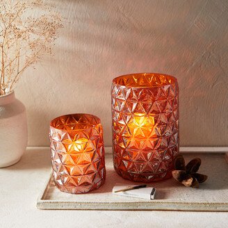 Sunrise Glass Votives, Set of 2