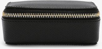 Womens Black Panama Leather Trinket Case