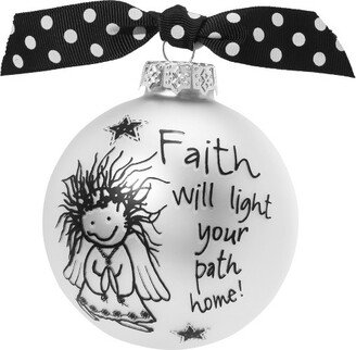 Northlight Faith will light your path Glass Christmas Ball Ornament 2.75 (70mm)