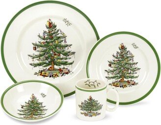 Christmas Tree Set of 4-Piece Place Settings