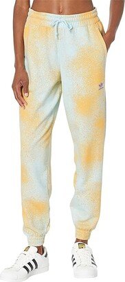 adiColor Beach Vibes AOP Jogger Pants (Almost Blue/Hazy Orange) Women's Casual Pants