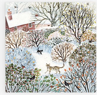 Selfridges Edit Christmas Charity Cottage Garden In Winter Christmas Cards Pack of Five