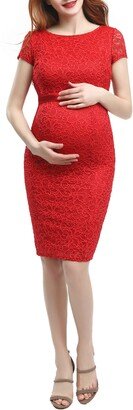 Nancy Stretch Lace Maternity Dress