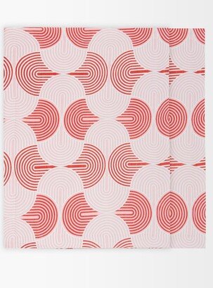 Set Of Two Slinky Rosso-print Linen Placemats