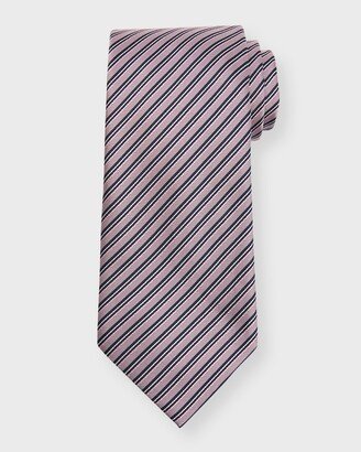 Men's Stripe Silk Tie-AB