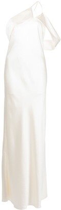 Bias-Cut One-Shoulder Gown-AA