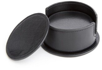 Men's Set of Six Leather Coasters