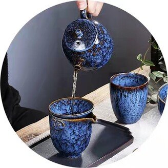 Colorful Teapot Ceramic Single Pot Chinese Tea Pot Traditional Craft Mug