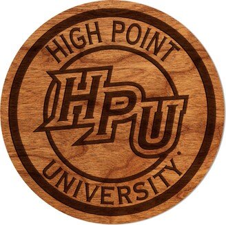 High Point University Panthers Coaster - Crafted From Cherry & Maple Wood | Hpu-AA