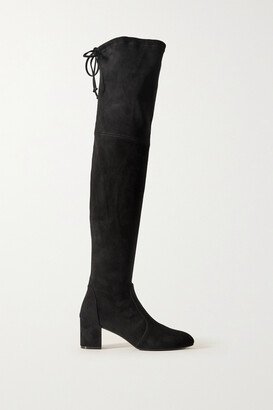 Yulianaland Stretch-suede Over-the-knee Boots - Black