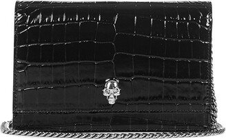 Skull Embossed Crossbody Bag-AA