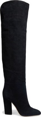 Suede over-the-knee boots-AC