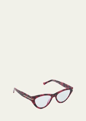 CXB129 BRYTS Blue Blocking Acetate Cat-Eye Glasses