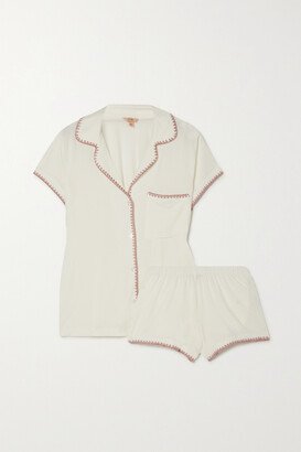 Net Sustain Frida Whipstitched Stretch-tencel™ Modal Pajama Set - Ivory