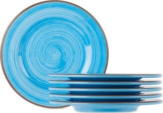 Mario Luca Giusti Blue Saint Tropez Side Plate Set, 6 pcs