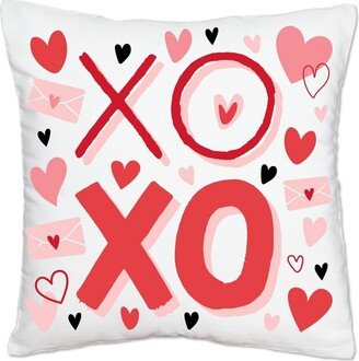 Big Dot Of Happiness Happy Valentine's Day Home Decorative Cushion Case Throw Pillow Cover 16 x 16 In