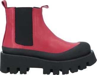 Ankle Boots Red-AB