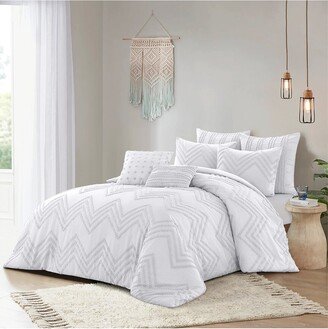 Grace Living Taya Tufted Chevron Duvet Set