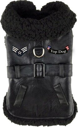 Doggie Design Top Dog Flight Harness Coat-Black(2X-Large)