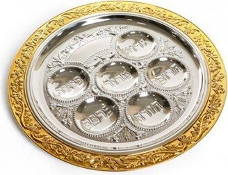 Pesach Seder Plate, Seder Table Décor, Passover Gift, Jewish Gift 100% Kosher Made in Israel. Judaica Gift For Wadding-AA