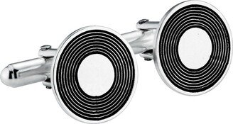 Posh Totty Designs Sterling Silver Vinyl Record Cufflinks