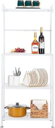 fastbuy 4-Layer Wire Mesh Shelf Kitchen Microwave Rack Storage Cart