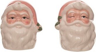 Dolomite 3 in. Multicolor Christmas Vintage Santa Salt and Pepper Shakers Set of 2