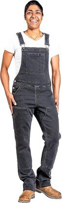 Dovetail Workwear Freshley Thermal Overalls (Black Thermal Denim) Women's Casual Pants