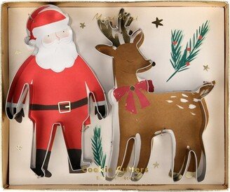 Santa & Reindeer Christmas Cookie Cutters (Pack of 2)