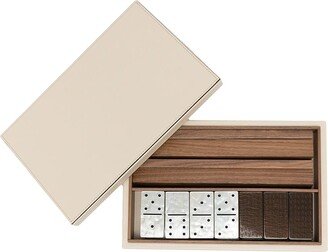 Textured-Leather Dominoes Set