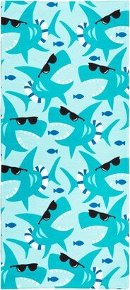 Arkwright Home Velour Printed Beach Towel (Beach Themed Design Options), 30x60 in., Soft Cotton