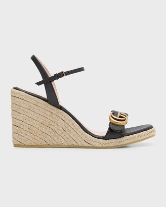 Aitana GG Wedge Espadrille Sandals-AA