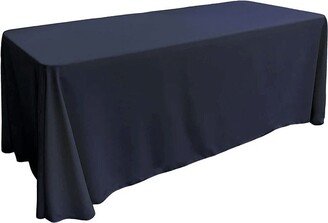 Rectangular Polyester Poplin Tablecloth Navy