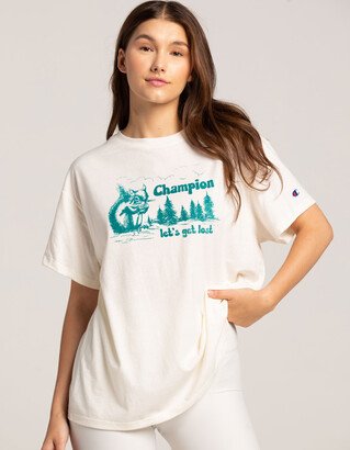 Let's Get Lost Womens Oversized Tee