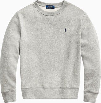 Melange grey cotton sweatshirt