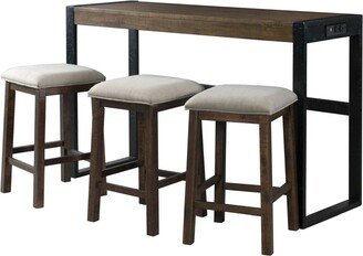 Enrico 4-Piece Multipurpose Bar Table Set