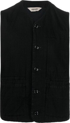 Button-Up Cotton Gilet