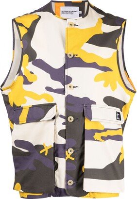 The Power For The People x Levi Kiss Camo cotton gilet